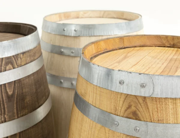 Fass palisanderfarben geöffnet Weinfass aus Kastanienholz neues Fass 100 Liter Holzfass 