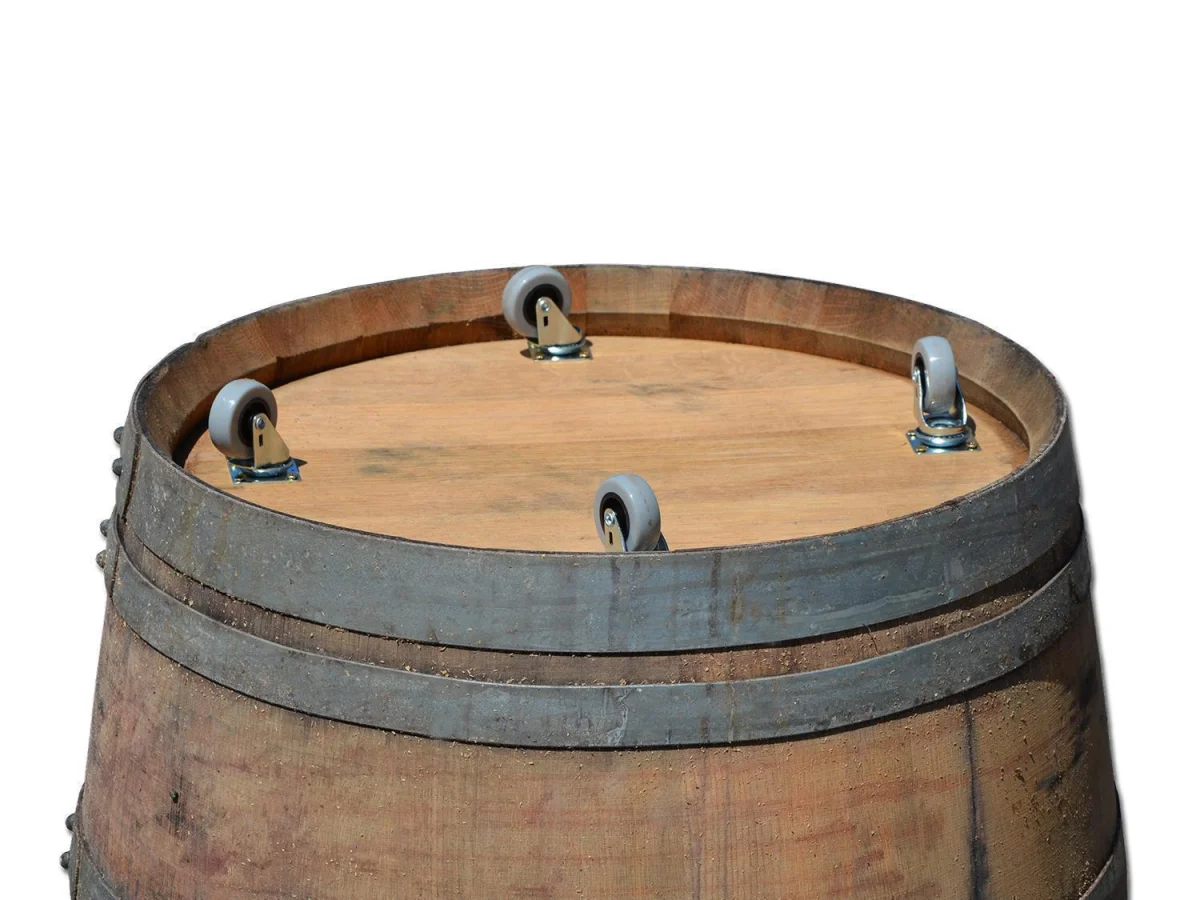 Holzfaß Faß halbiert Eichenfaß Whiskyfaß als Miniteich Wasserfaß Halbfass 330L